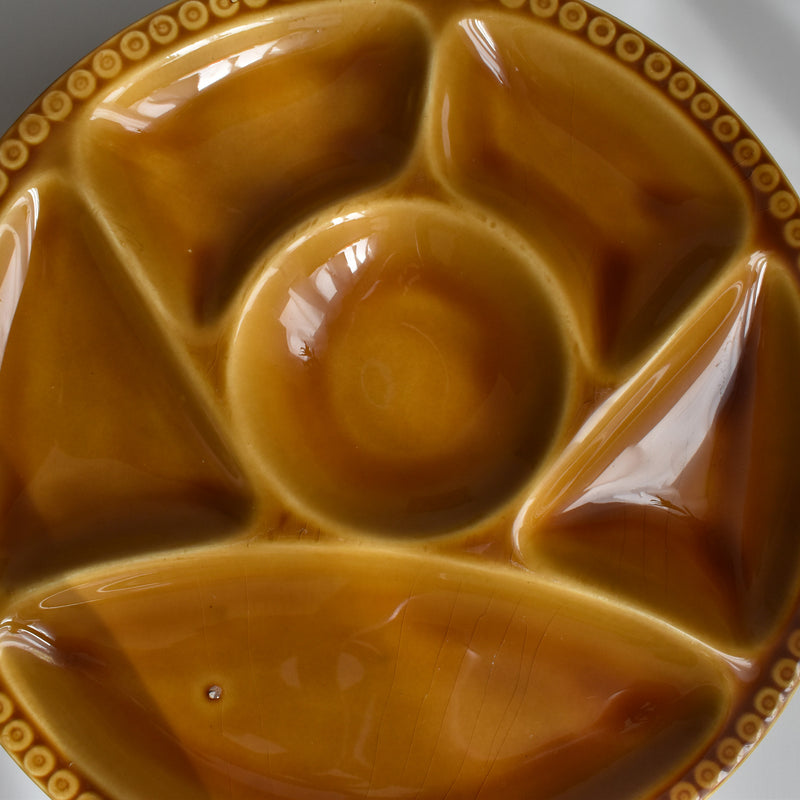 Vintage Fondue Plate Gien Miel