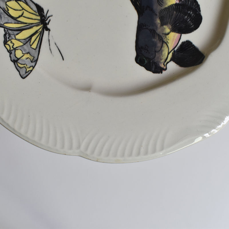 Antique Plate Barluet&Cie Creil Montereau Service Rousseau B