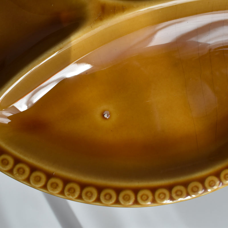 Vintage Fondue Plate Gien Miel