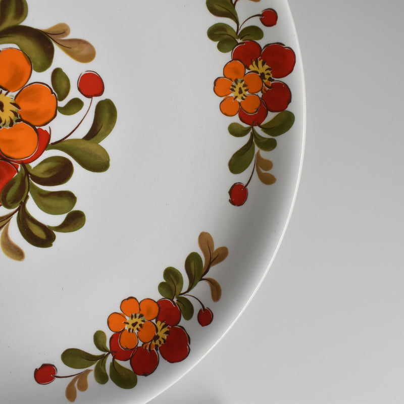 ヴィンテージプレート オルシー ムランデルー Fleurs Oranges A