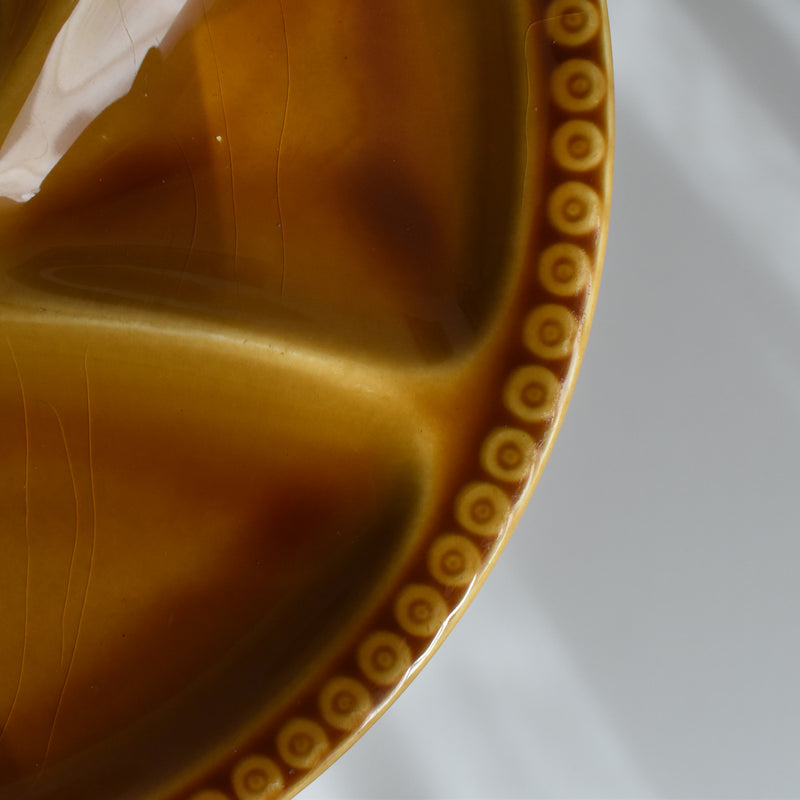 Vintage Fondue Plate Gien Miel