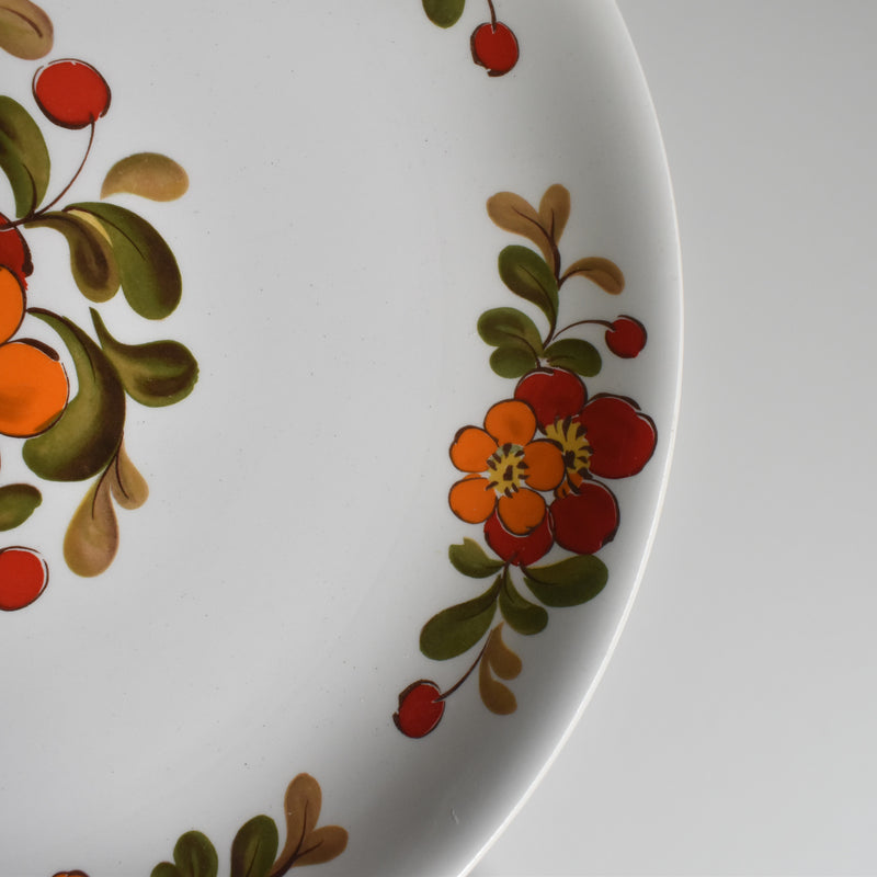 ヴィンテージプレート オルシー ムランデルー Fleurs Oranges A