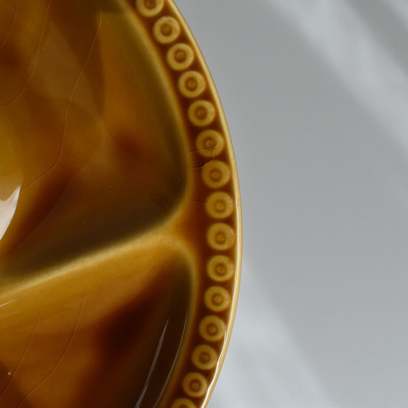 Vintage Fondue Plate Gien Miel