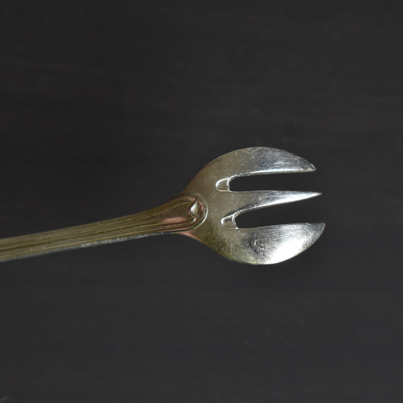 アンティークオイスターフォーク 銀メッキ Boulenger