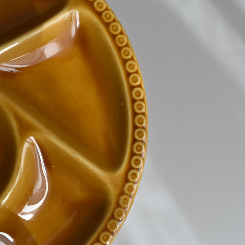Vintage Fondue Plate Gien Miel