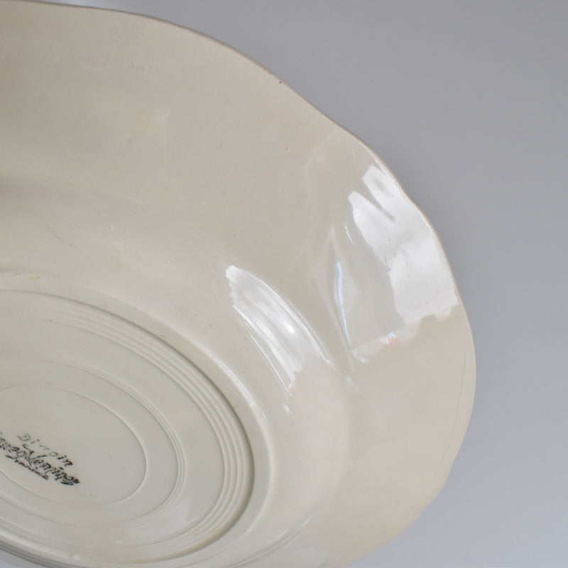 Vintage Digoin & Sarreguemines Flower Rim Plate 23cm E