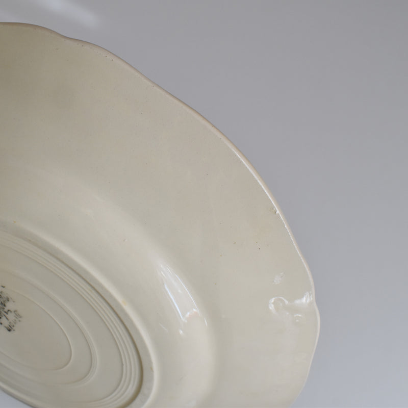 Vintage Digoin & Sarreguemines Flower Rim Plate 23cm E