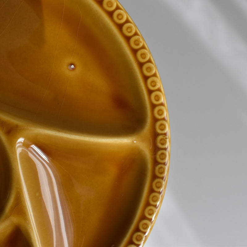 Vintage Fondue Plate Gien Miel