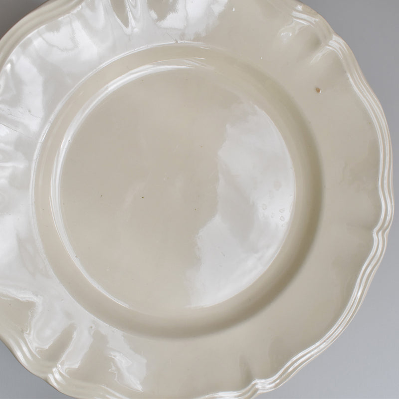 Vintage Digoin & Sarreguemines Flower Rim Plate 23cm E