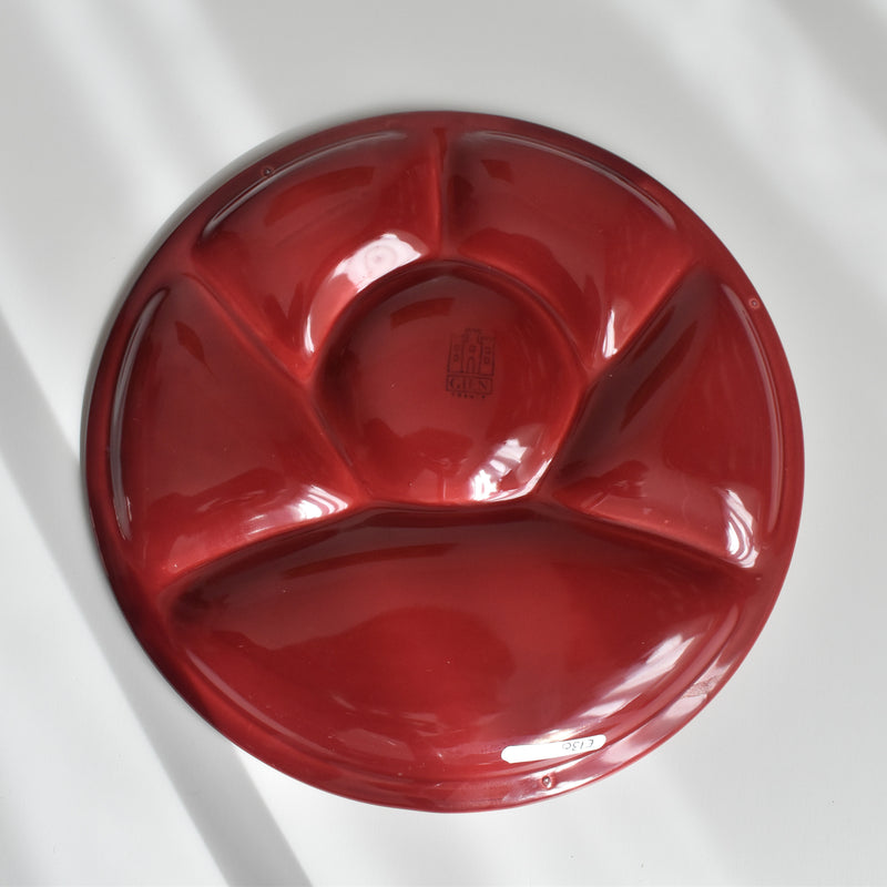 Vintage Fondue Plate Gien Bordeau