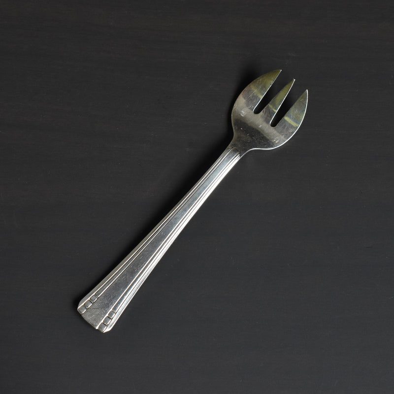 アンティークオイスターフォーク 銀メッキ Raoul Monteillet