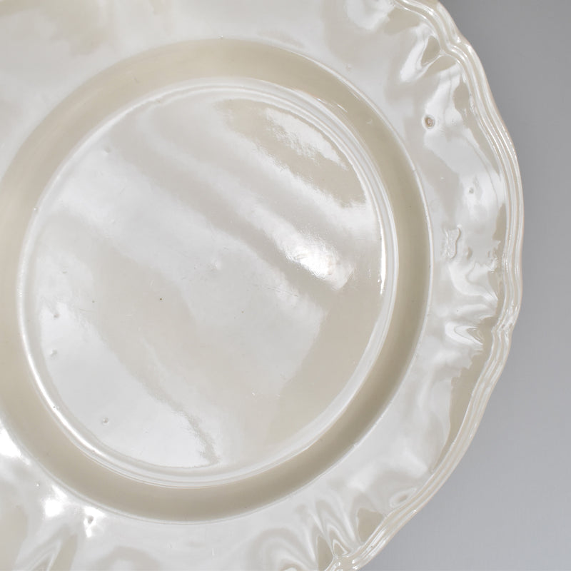 Vintage Digoin & Sarreguemines Flower Rim Plate 23cm E