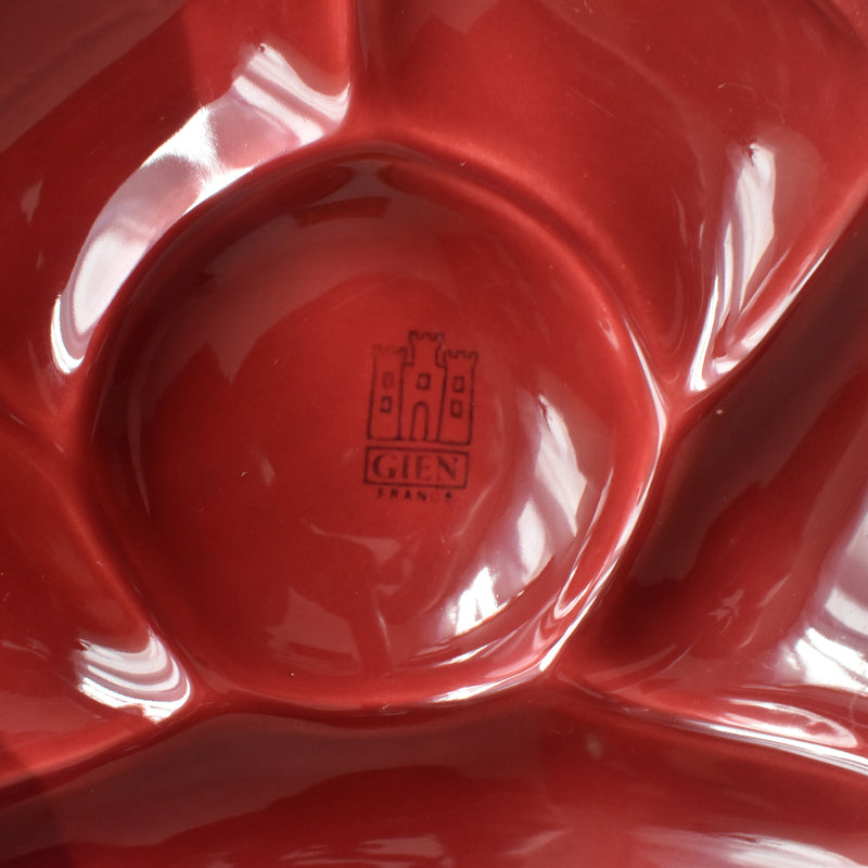 Vintage Fondue Plate Gien Bordeau