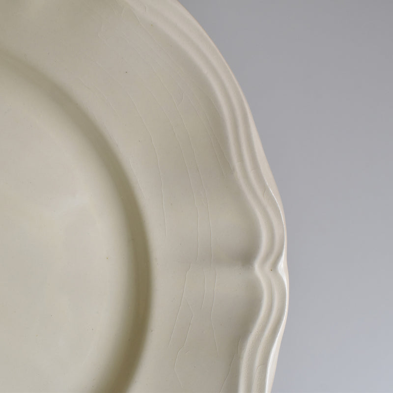 Vintage Digoin & Sarreguemines Flower Rim Plate 23cm E