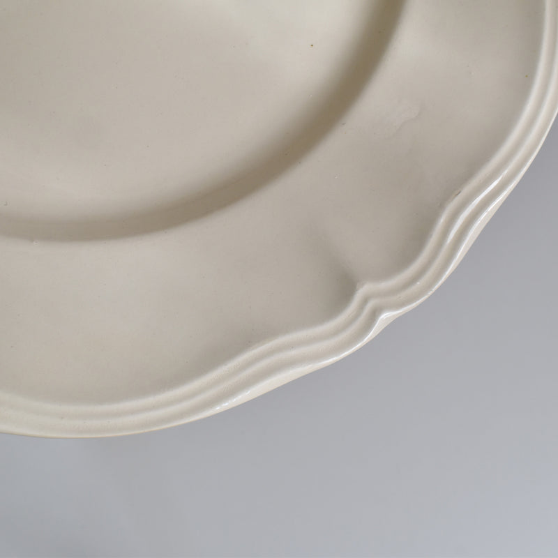 Vintage Digoin & Sarreguemines Flower Rim Plate 23cm E