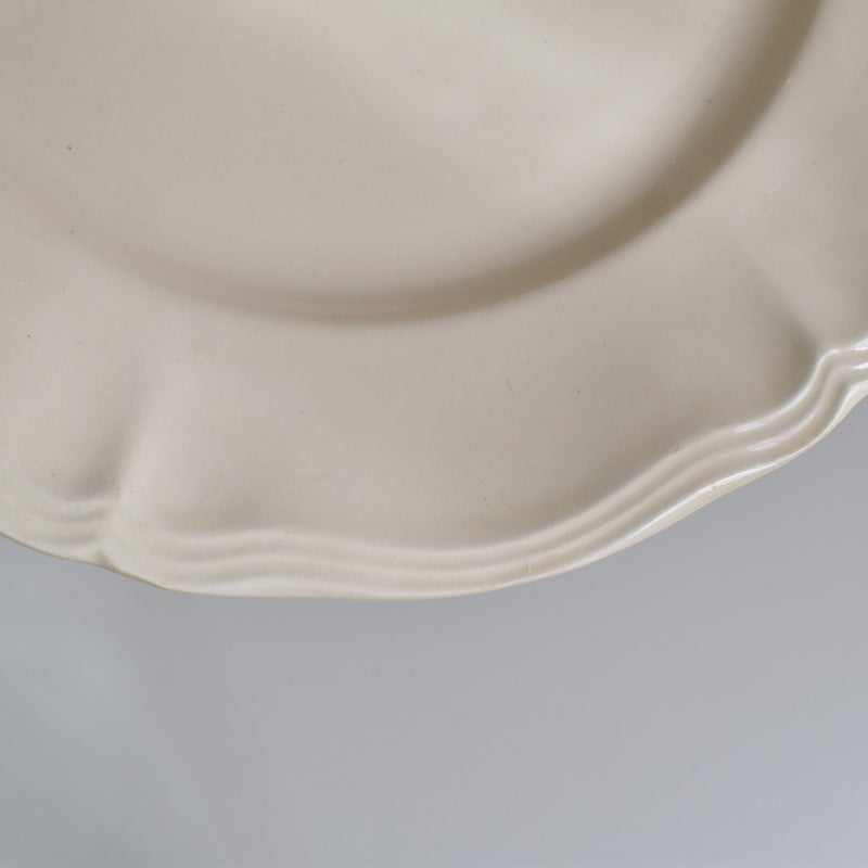 Vintage Digoin & Sarreguemines Flower Rim Plate 23cm E
