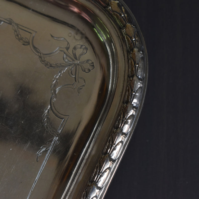 Antique Tray, Silver-Plated, BOULENGER