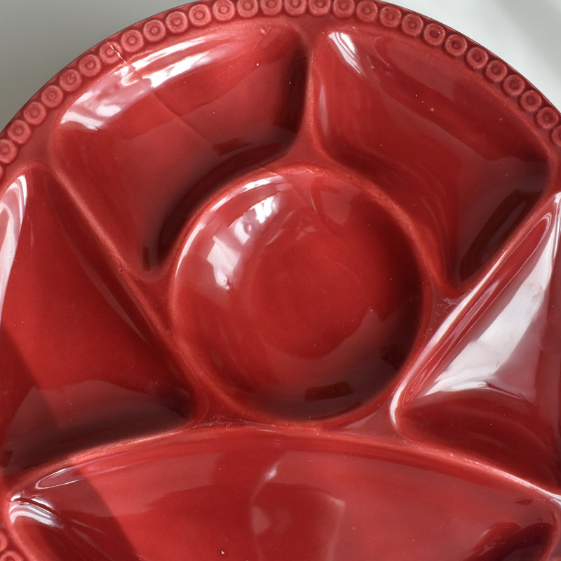 Vintage Fondue Plate Gien Bordeau