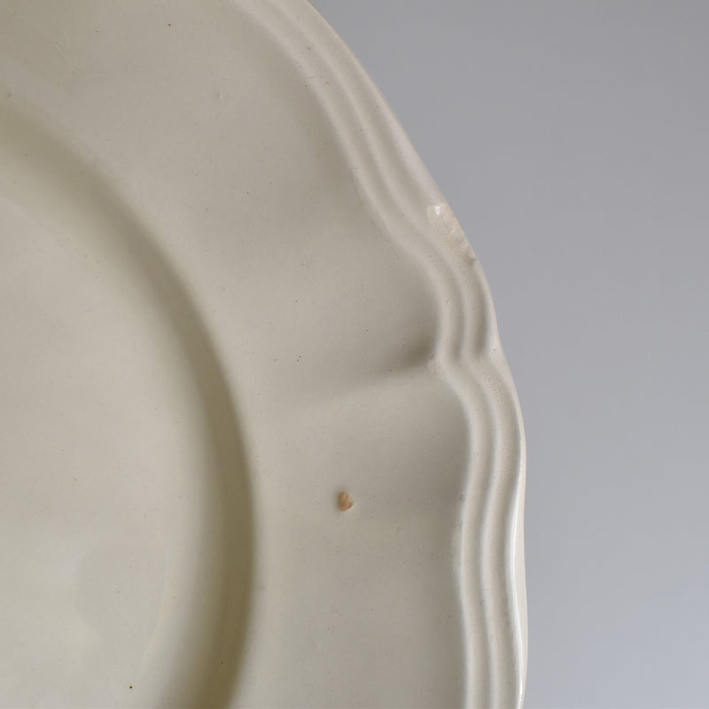 Vintage Digoin & Sarreguemines Flower Rim Plate 23cm E