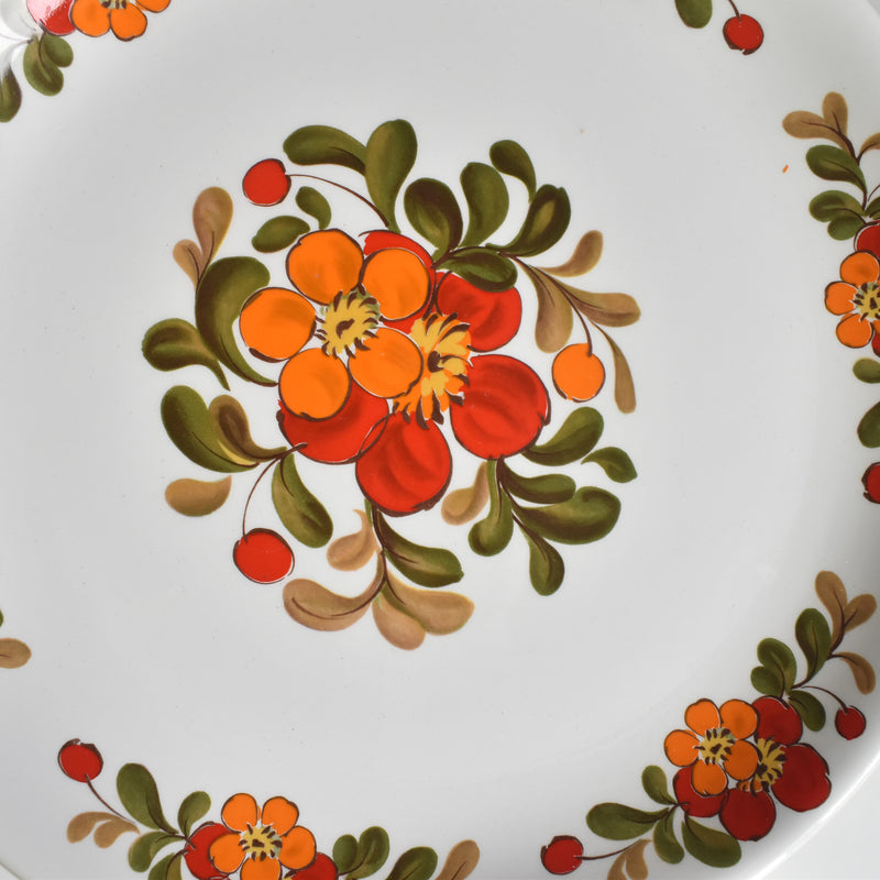 ヴィンテージプレート オルシー ムランデルー Fleurs Oranges B