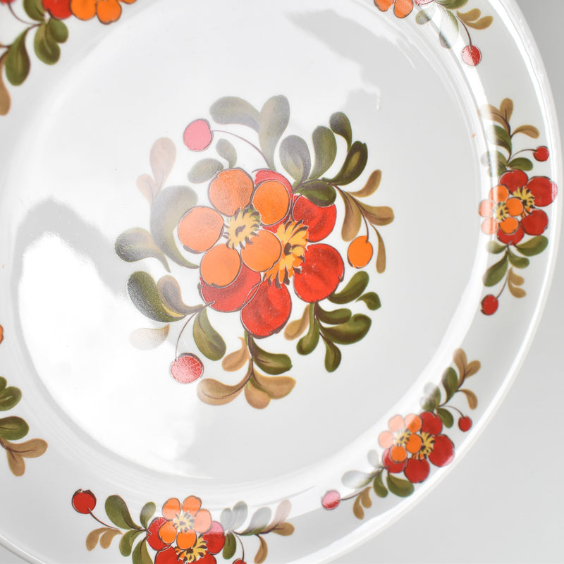 ヴィンテージプレート オルシー ムランデルー Fleurs Oranges B
