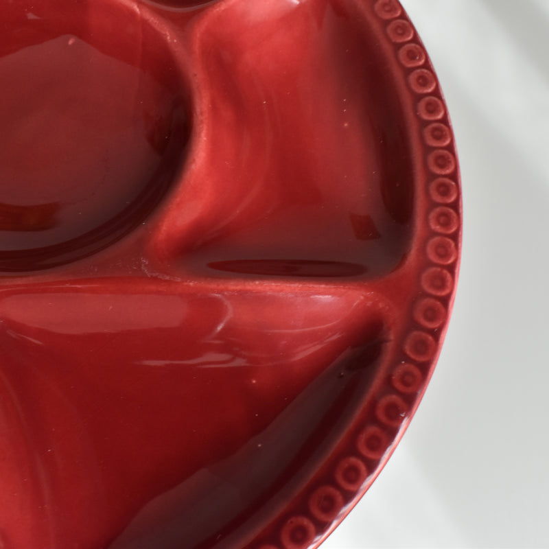Vintage Fondue Plate Gien Bordeau