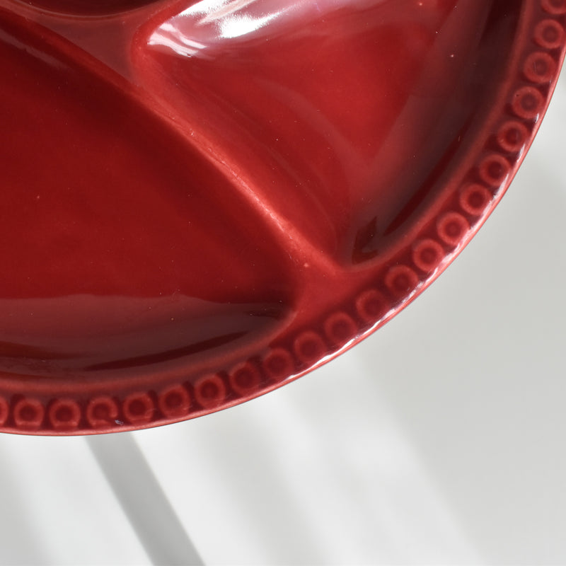 Vintage Fondue Plate Gien Bordeau