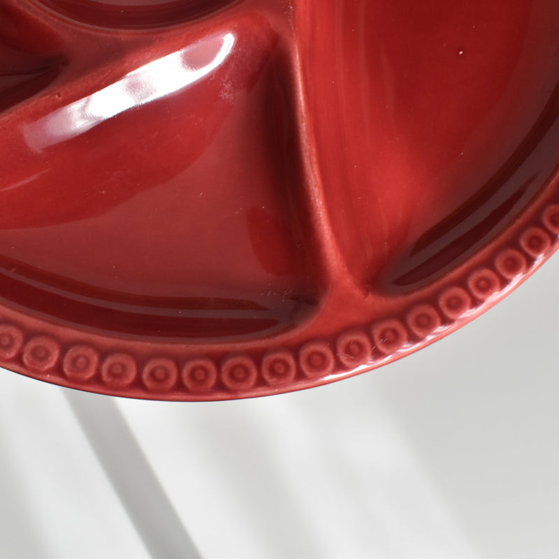 Vintage Fondue Plate Gien Bordeau