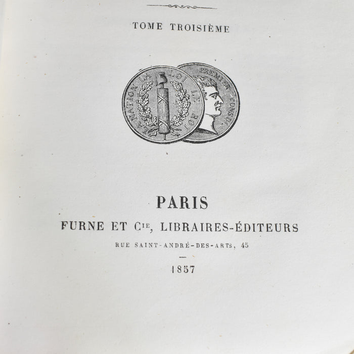 アンティーク本 A.THIERS Révolution Française Tome 3