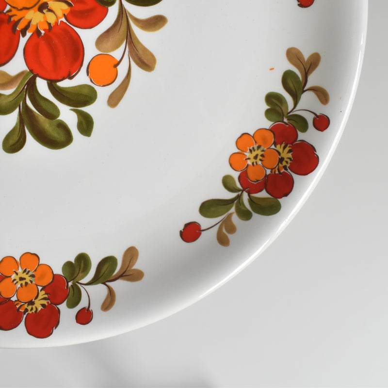 ヴィンテージプレート オルシー ムランデルー Fleurs Oranges B