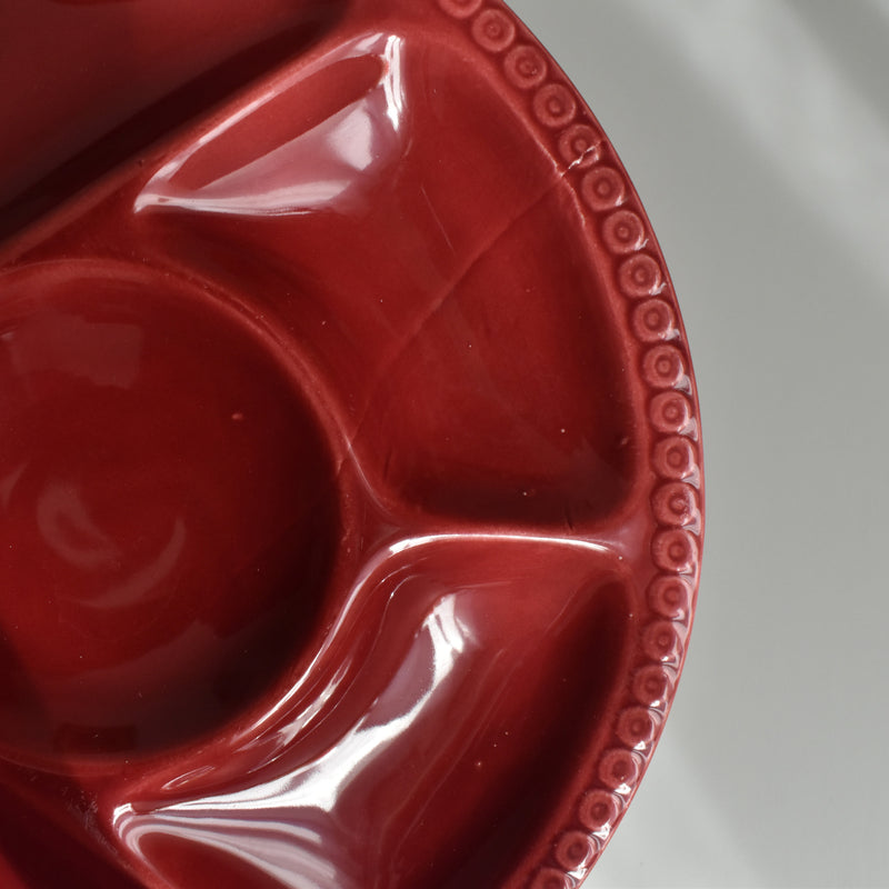 Vintage Fondue Plate Gien Bordeau