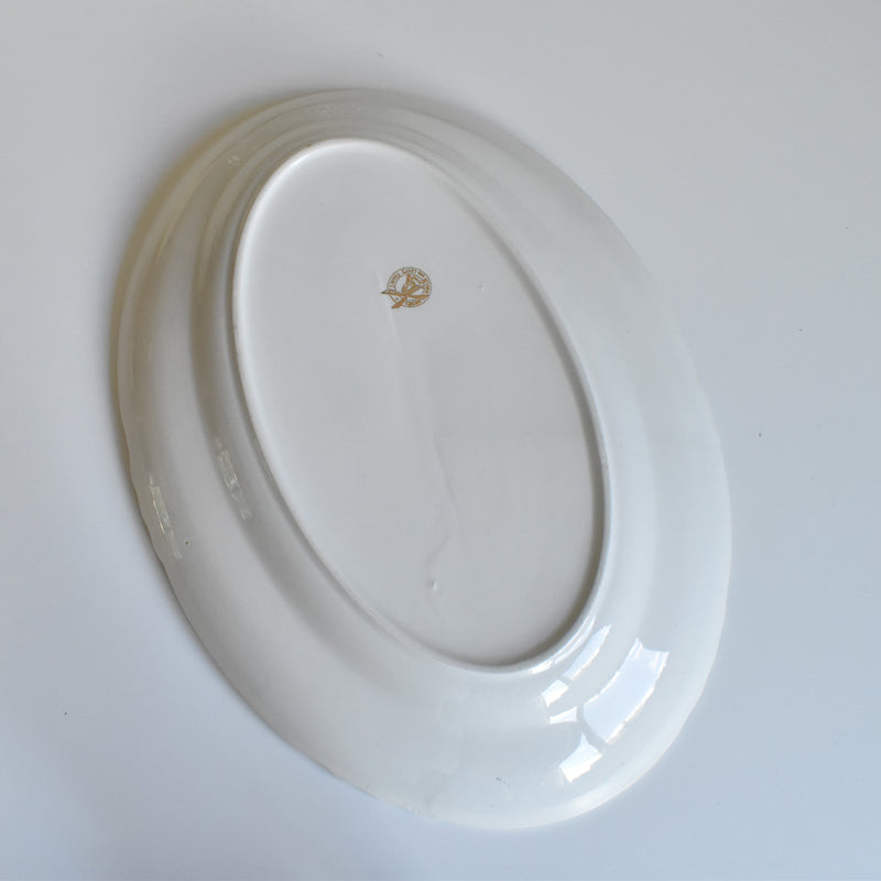 Vintage Oval Dish Moulin des Loups Iris