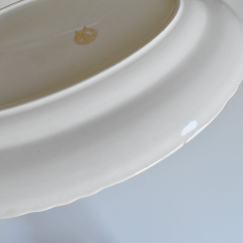 Vintage Oval Dish Moulin des Loups Iris