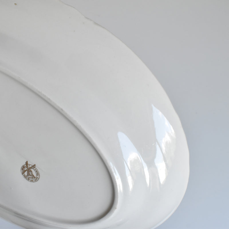 Vintage Oval Dish Moulin des Loups Iris
