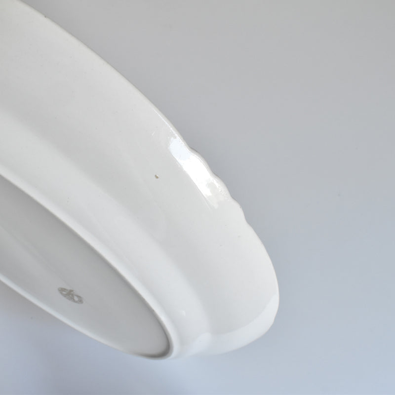 Vintage Oval Dish Moulin des Loups Iris