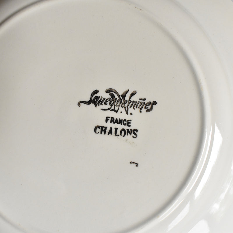 Vintage Plate Digoin & Sarreguemines Chalons A