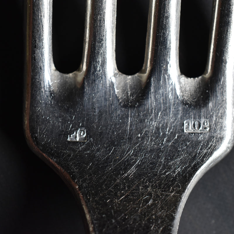Antique Silver Plated Fork Paul Delhalle