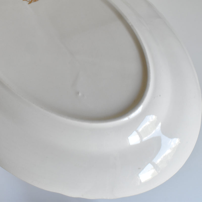 Vintage Oval Dish Moulin des Loups Iris