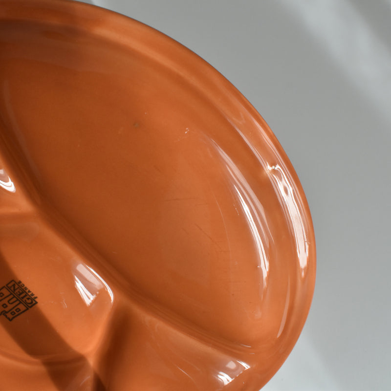 Vintage Fondue Plate Gien Terracotta
