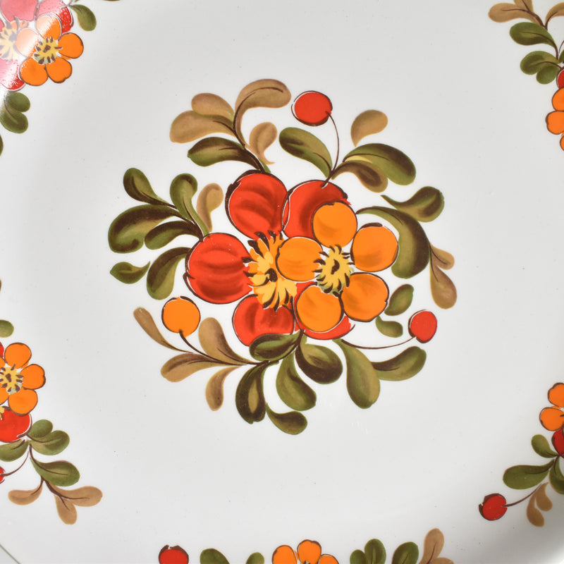 ヴィンテージプレート オルシー ムランデルー Fleurs Oranges C