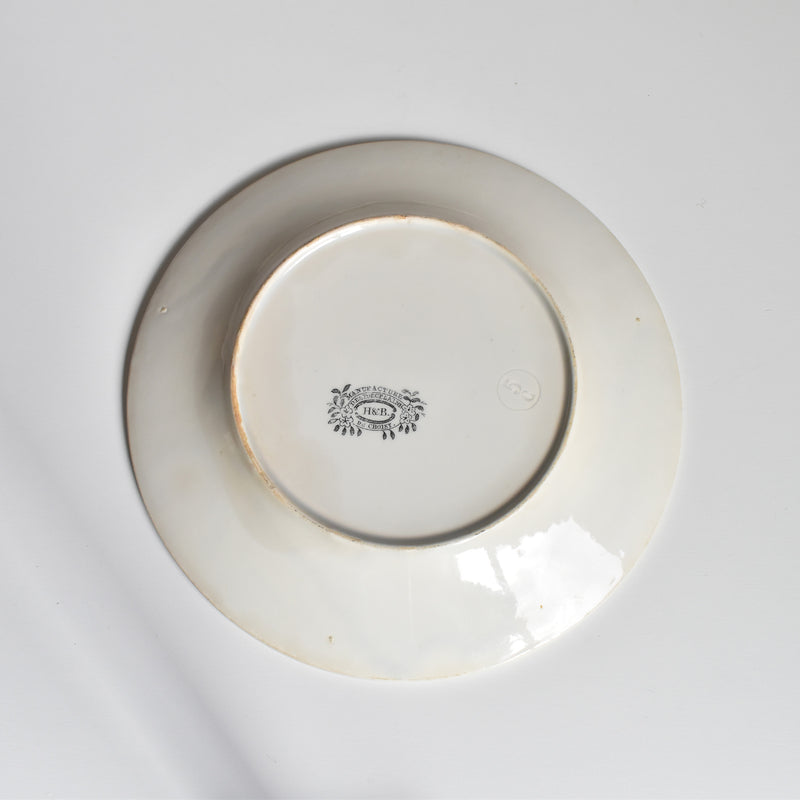 Antique dessert plate H&B Choisy-le-Roi MOGADOR