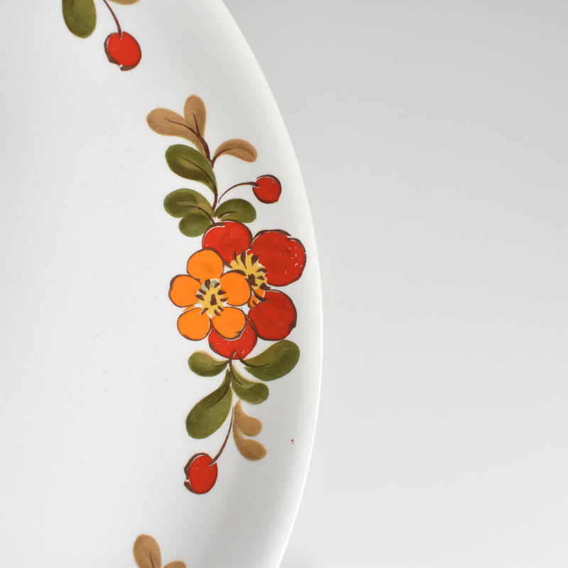 ヴィンテージプレート オルシー ムランデルー Fleurs Oranges C