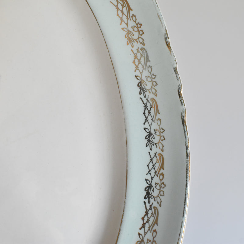 Vintage Oval Dish Moulin des Loups Iris