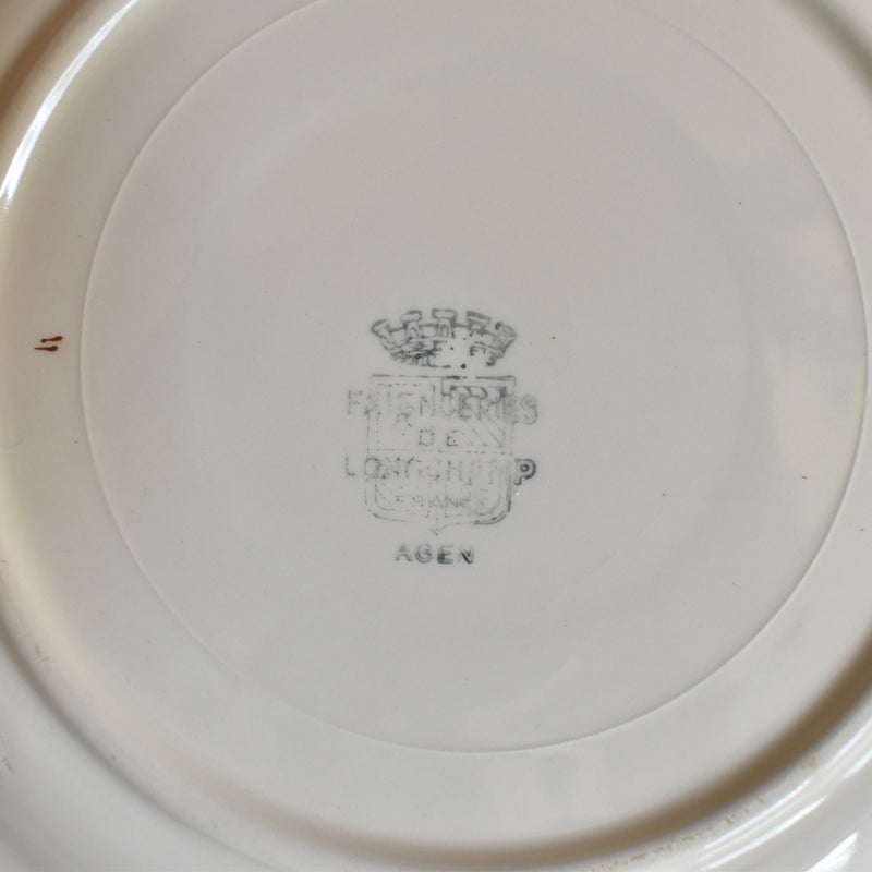 Vintage Plate Longchamp Agen A