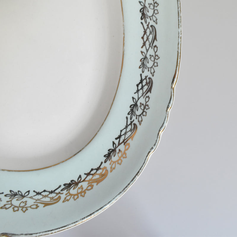 Vintage Oval Dish Moulin des Loups Iris