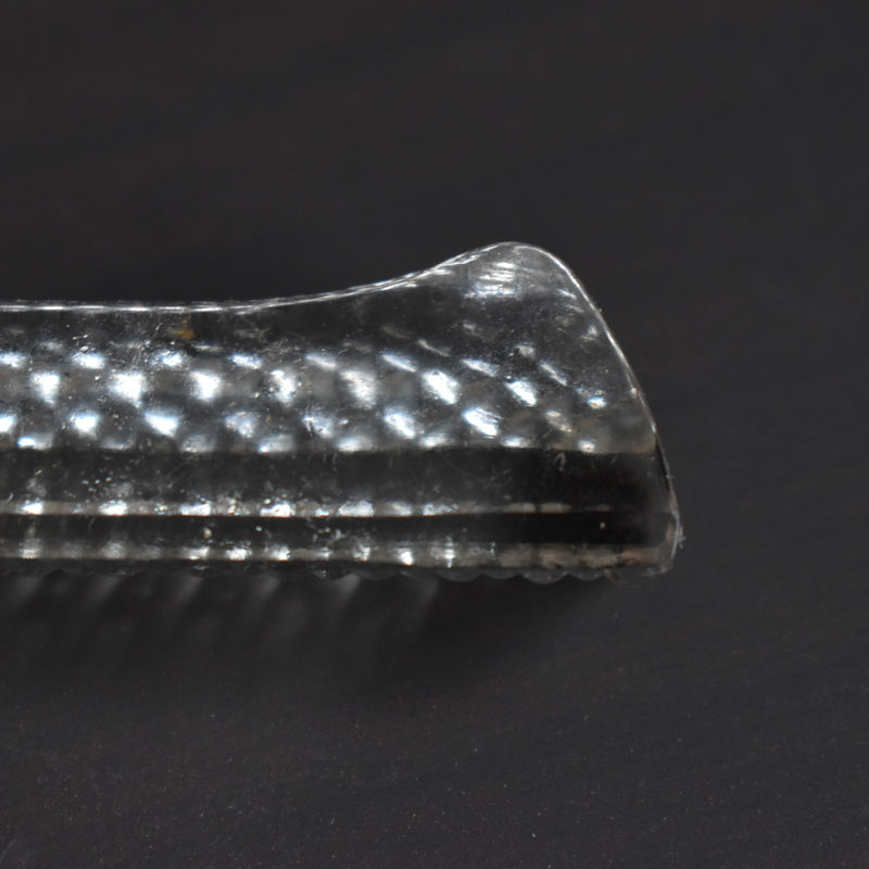 Antique Knife Rest Crystal Glass Triangle