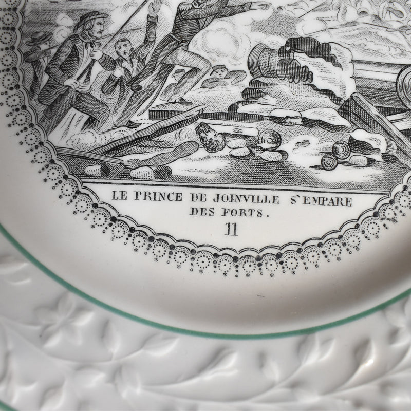 Antique dessert plate H&B Choisy-le-Roi MOGADOR