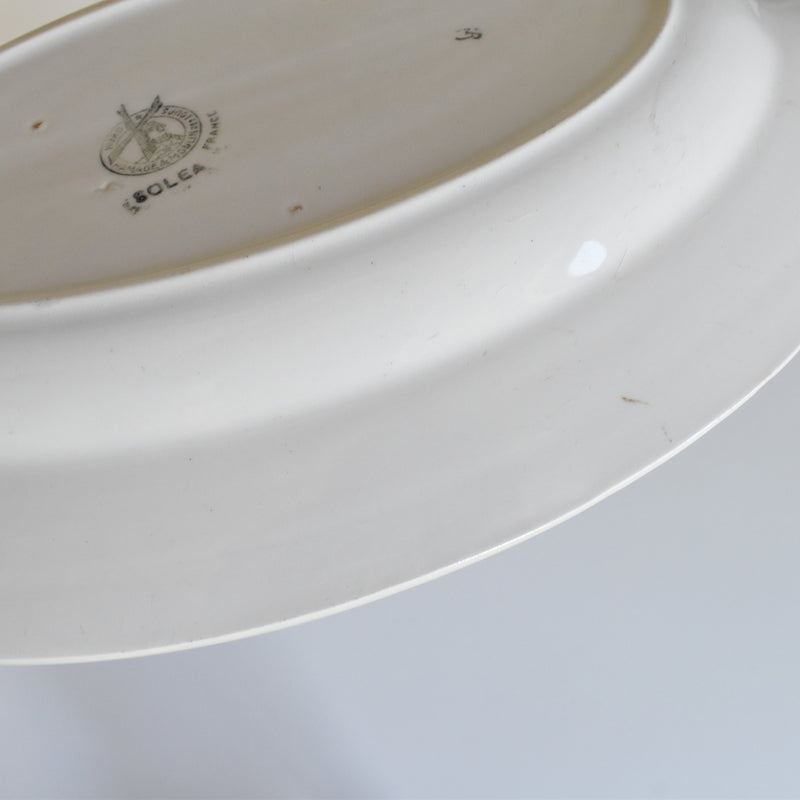 Vintage Oval Platter Mulardeau Solea