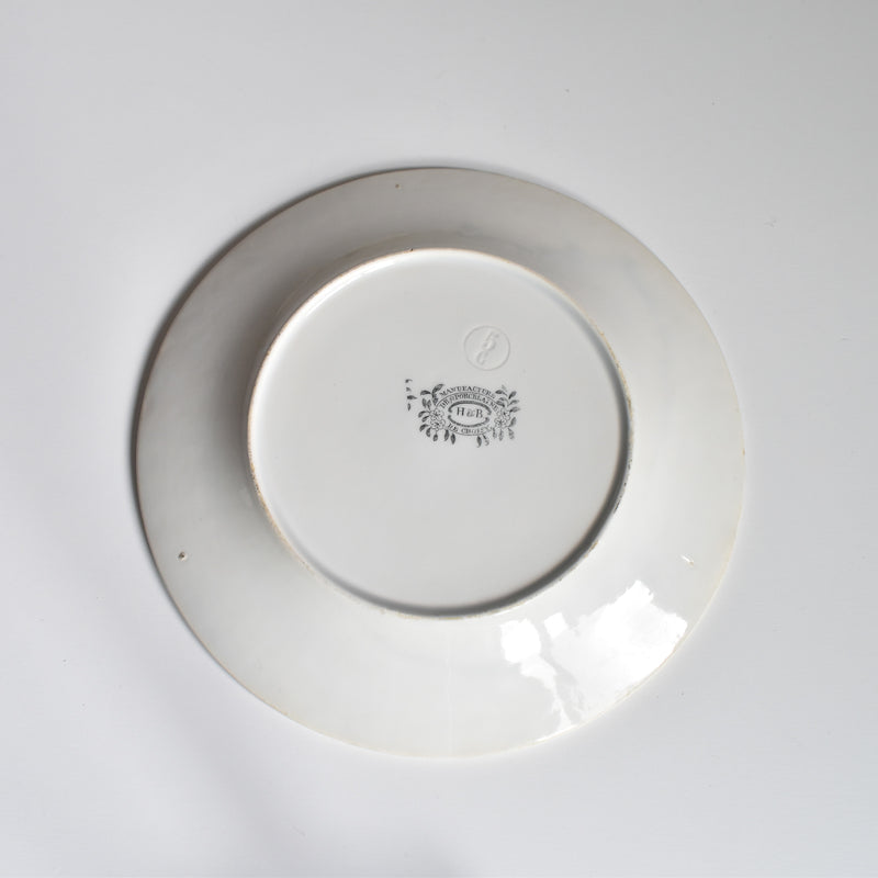 Antique Dessert Plate, H&B Choisy-le-Roi, ISLY