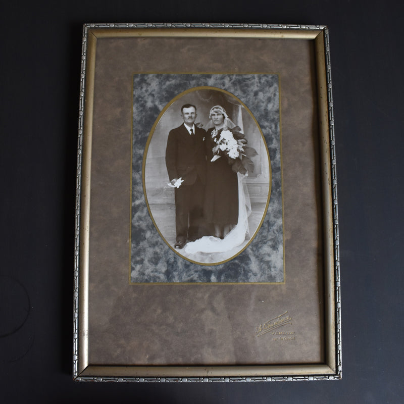 Vintage Frame Silver Marriage